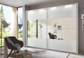 CS Studioline Kleiderschrank System Schwebetürenschrank mit Spiegel