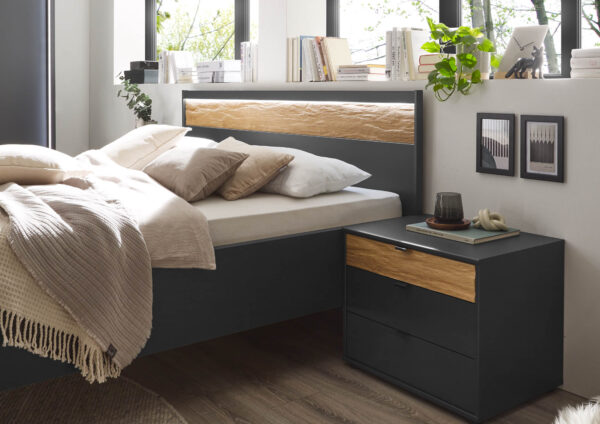 ACAPULCO_5_Graphit-D.,Abs.Riffholz_Bett 180x200cm m.KT-Bel_Naka 3SK stehend