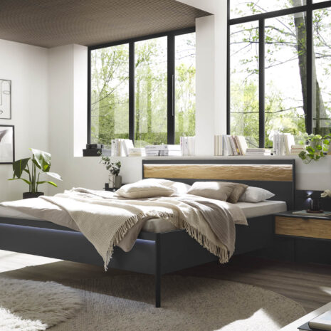 ACAPULCO_6_Graphit-D.,Abs.Riffholz_Bett 180x200cm m.KT+FT-Bel_Naka 1SK schwebend m.Paneel+Bel
